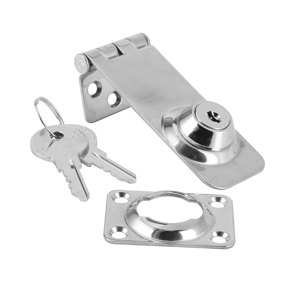 Marine Boat Hasp Locks 304 Stainless Steel Locking Safety Latch for Cabin Deck Locker Hatch Door Yacht Accessories-image-OPC-PJ87WPD-NEW