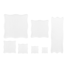 7 Pieces Clear Stamp Blocks, Acrylic Stamping Blocks Tools Set with Grid for Scrapbooking Crafts, Cards, Schedule Book