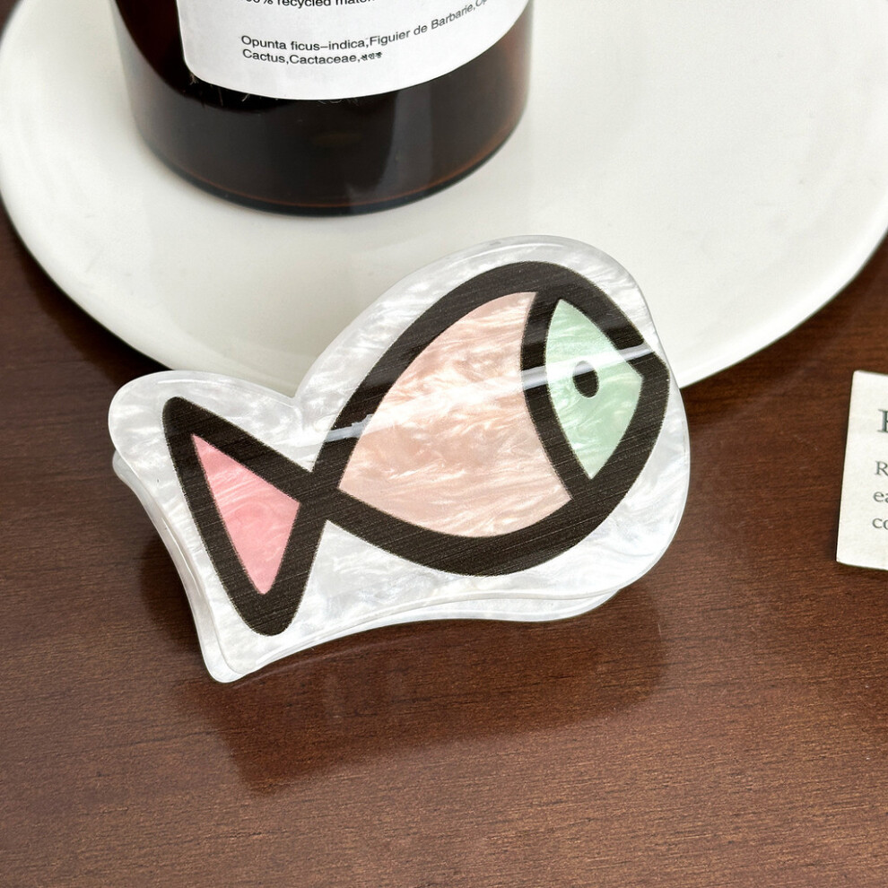 (Small Fish) Versatile And Cute Acrylic Cartoon Fish Hair Clip Ideal For Stylish Dos Halfup-image-OPC-PJ87X2Z-NEW