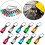 10PCS 1/4Inch Hex Shank Screwdriver Bits Holder Extension Bar Keychain Screw Adapter Drill Change(5 Colors) 2