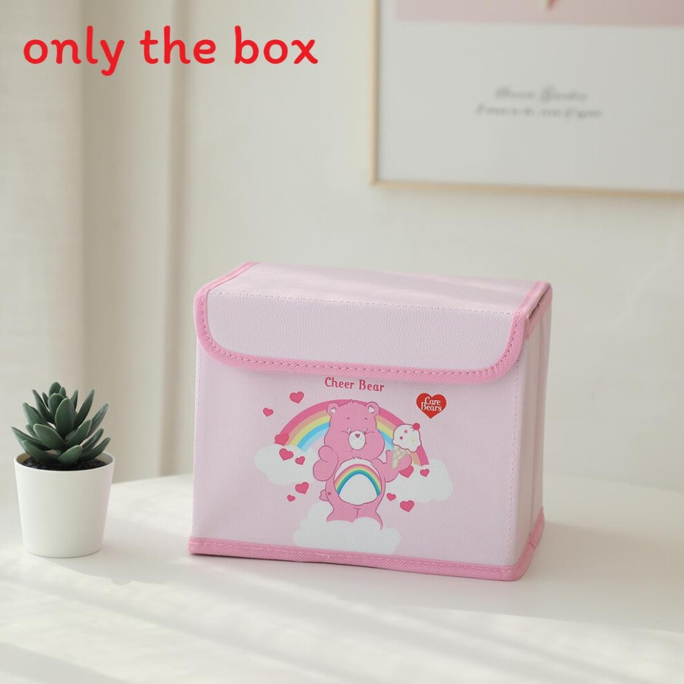 (StyleP) Kuromi Hello Kitty Cinnamoroll Melody Grid Pattern Foldable Flip Storage Box-image-OPC-PJ87YSY-NEW