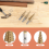 Step Drill Bit 3Pcs Hss Set Cone Hole Cutter Taper Metric Nitriding Hex Core Bits Gold 7