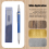 Solid Carpenter Pencil, with 12Pcs Pencils Refills, Mechanical for Steel Cutting, Automatic Set 2mm 7