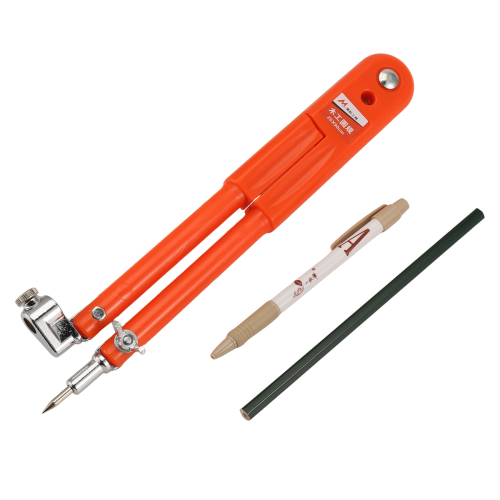 Carpenter Precision Pencil Compasses Large Diameter Adjustable Dividers Marking and Scribing Compass for Woodworking S 2