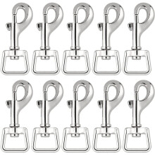 20Pc Snap Hooks for Dog Leash Collar Linking, Heavy Duty Swivel Clasp Eye Bolt Buckle Trigger Clip Spring Pet