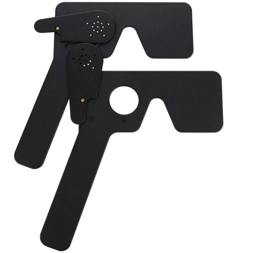 2 Pack Ophthalmic Eye Occluder for Ophthalmologists, Optometrists and Orthoptists Exam Tool(Black)