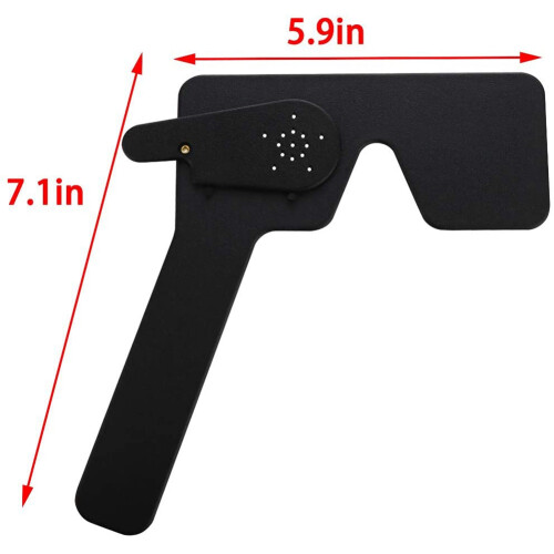 2 Pack Ophthalmic Eye Occluder for Ophthalmologists, Optometrists and Orthoptists Exam Tool(Black) 2