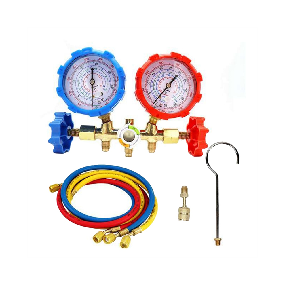 R410a 3 Way Ac Diagnostic Manifold Gauge Set For Freon Charging Fits R-404A R-134A Refrigeration Air 4852398685286