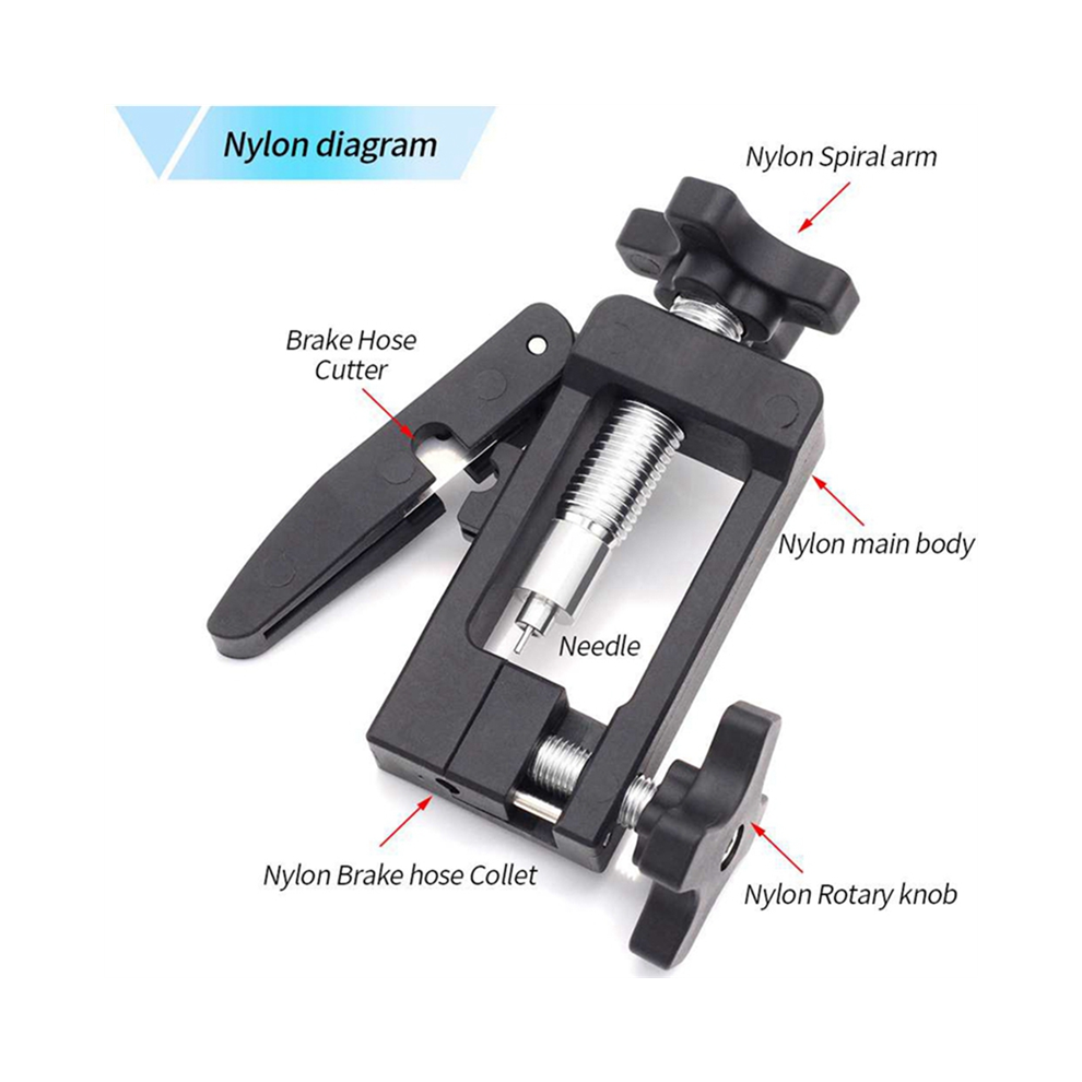 Photos - Bike Tool Jehiatek 2 in 1 Bike Hydraulic Disc Brake Oil Needle Tools Driver Cable Pliers Olive Connector Insert BH59 BH90 Install A 