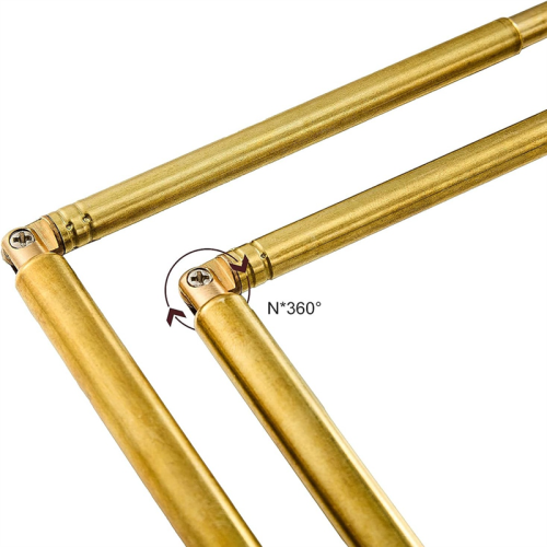 3 Pieces Divining Rods Copper and Dowsing Pendulum,Retractable Paranormal with Handle 2