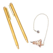3 Pieces Divining Rods Copper and Dowsing Pendulum,Retractable Paranormal with Handle