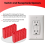 148Pcs Outlet Spacers for Electrical Box+10Pcs Screws,Electric Switch Receptacle Socket Shims Extender 7
