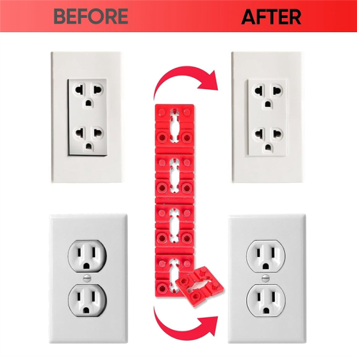 148Pcs Outlet Spacers for Electrical Box+10Pcs Screws,Electric Switch Receptacle Socket Shims Extender 2