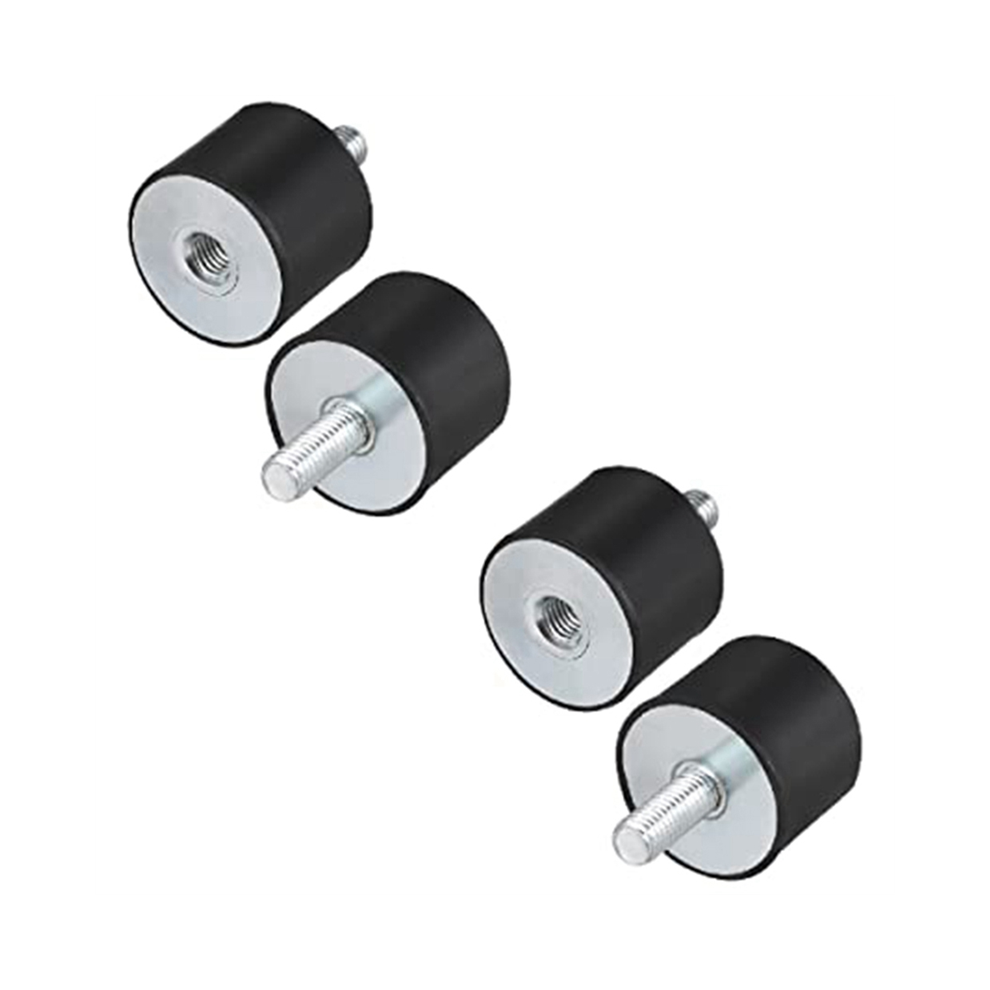 4Pcs M8 Thread With Studs 40Mm X 30Mm Cylindrical Rubber Mounts, Vibration Isolators Steering Damper 4852398689796