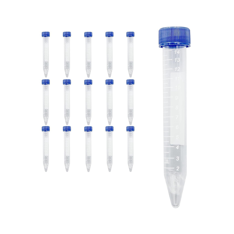 Scientific Conical Centrifuge Tubes 15ML, [50 Pack] Plastic Test Tube with Screw Caps, 15ML Sterile Lids-image-OPC-PJ886ZD-NEW