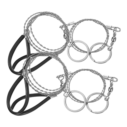 4Pcs Wire Saw Chain Garrote Rope Chainsaw Survival Pocket Specialty Tools Hand Tool
