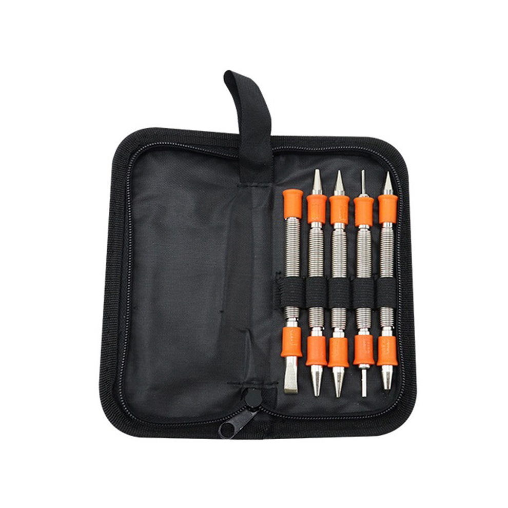 5Pcs Metal Working Set, Dual Head Combo Nail Setter & Center Punch Hinge Pin Remover Set 4852398685729
