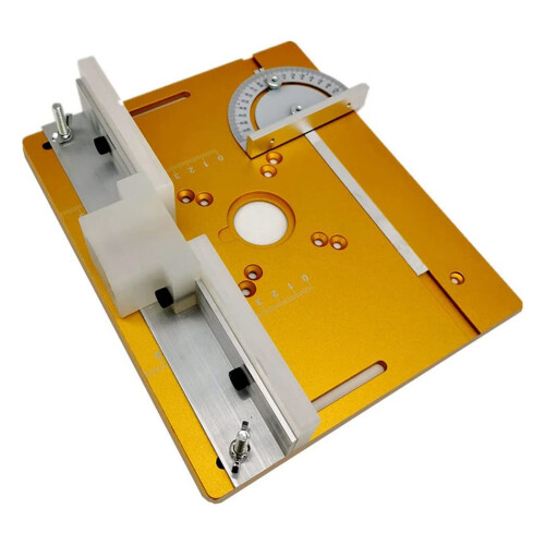 Router Table Insert Plate W/Miter Gauge for Woodworking Saw Multifunctional Trimmer B 2