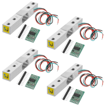 Digital Load Cell Weight Sensor-4 Sets 1KG HX711 AD Weighit Amplifier Module Pressure Sensor