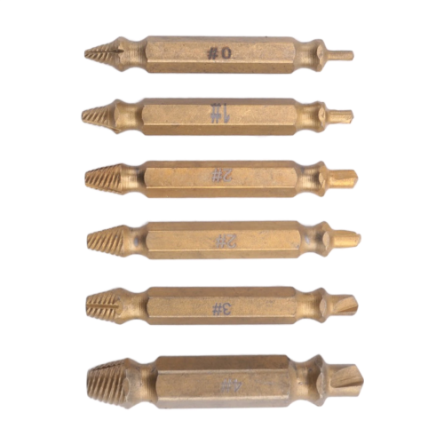6PCS Damaged Screw Extractor Kit,Stripped Set for Easily and Quickly Remover Common Sizes Of Broken Tool 2