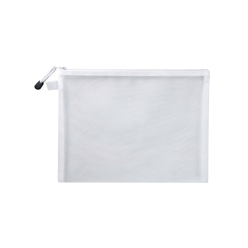 Photos - File Folder / Lever Arch File Jehiatek 5Pcs Mesh Zipper Pouch Clear Document Bag Book File Folders Stationery Pencil Case Storage Bags 5 Colors A6 (19X11Cm)