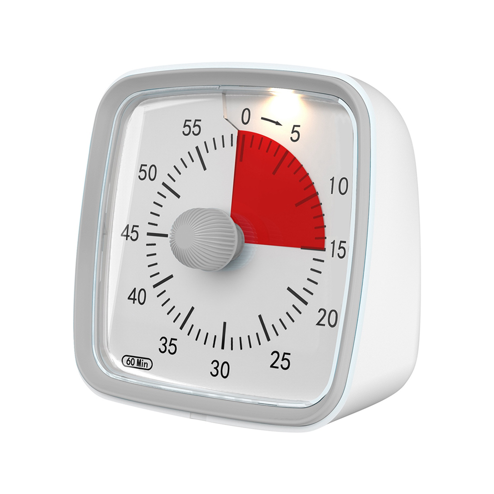 Jehiatek 60-Minute Timer, Classroom Countdown Timer For Kids And Adults, Time Management Tool Teaching Gray