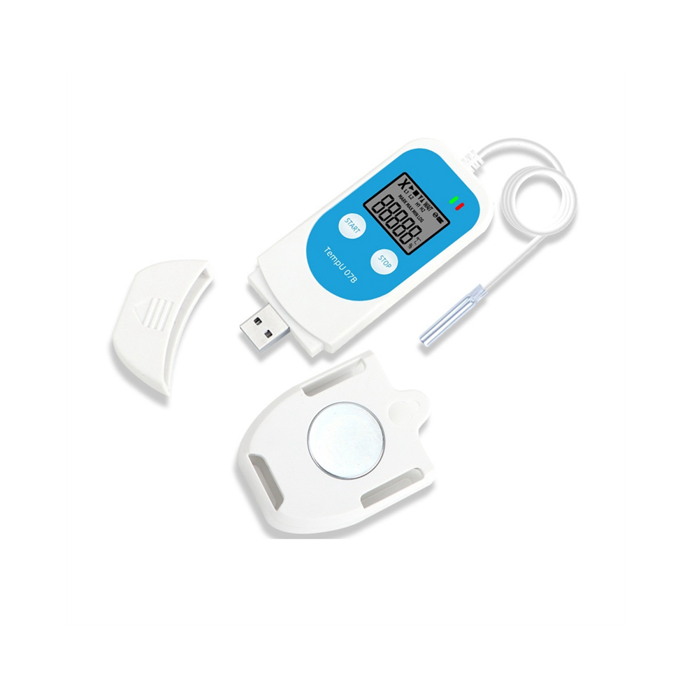 Jehiatek Tempu 07B Temperature/Humidity Recorder Digital Usb Data Logger Thermometer Hygrometer For Refrigerator Storage