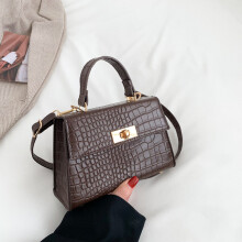 (Brown) Crossbody Shoulder Versatile Bag In Soft Pu Leather For Daily Use Womens