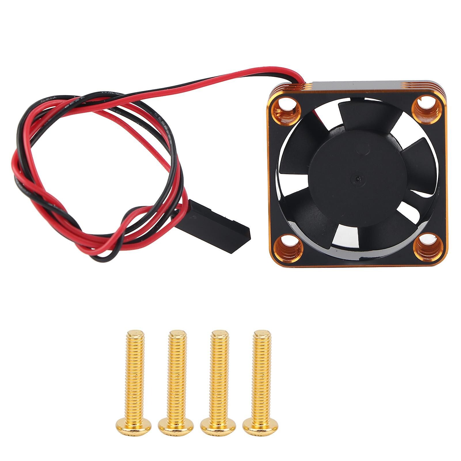 Ventilateur De Refroidissement RC 40x40mm 16000 Tr/min - Moteur Électrique Sans Balais En Aluminium Pour 1/10 1/8 1/12 (Bleu)