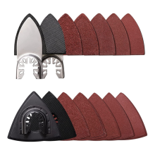 104Pcs Oscillating Tool Detail Sanding Pads, 2Pcs Triangle Pads and Finger Pad, 100Pcs Sandpaper