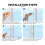 Window Sash Locks, 8 Pack White Locks & Latches Replacement for Anti-Theft Protect Family Security 3