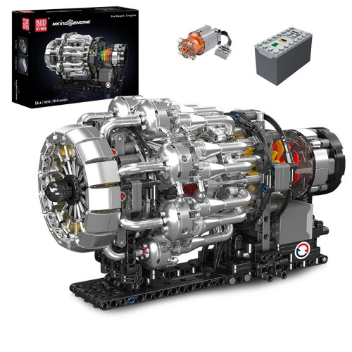 V8 Engine Turbojet Engine Model Mechanical Creative Building Block toy