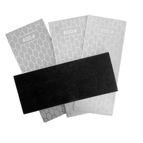 5 Pieces Diamond Sharpening Stone Set,Diamond Lapping Plate Coarse/Medium/Fine Grit Sharpener,400/600/800/1000/1200 2