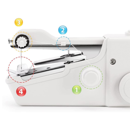 Portable Handheld Sewing Machine Practical Tool,Mini for Quick Stitching,US Plug 2