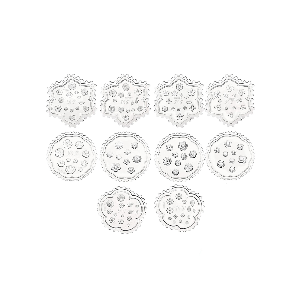 Jehiatek 10 Pcs Flower Polymer Clay Molds Mini Resin Cutters Small Mold Daisy
