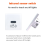 Wall Smart Light Switch Infrare IR Sensor No Need Touch Glass Screen Panel Electrical Power on Off Lamp EU Plug 3