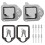 Truck Tool Box Latch Replacement Stainless Steel Toolbox Paddle Lock Handle with Keys for RV Trailer 8