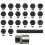 22PCS Wheel Locking Nut Key Kit, Lock Socket Adapter Set, Anti-Theft Lug Removal Tool 2