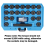 22PCS Wheel Locking Nut Key Kit, Lock Socket Adapter Set, Anti-Theft Lug Removal Tool 3