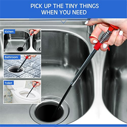 5Pcs Telescoping Magnet Pick Up Tool Set Extendable Claw Bendable Spring for Home Sink Drains Kitchen 2