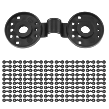 100PCS Shade Net Clips Hooks Fixing Cloth Plastic Fix Clamp Grommet Installation Black