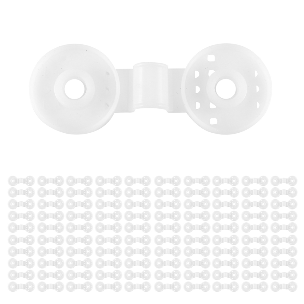 100Pcs Shade Net Clips Hooks Fixing Cloth Plastic Fix Clamp Grommet Installation White 4852398608223