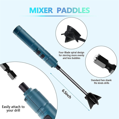 Handheld Rechargeable Epoxy Resin Mixer Electric Stirrer for Molds Silicone 2
