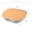 Lap Desk with Pillow Cushion Portable Bamboo Laptop Table Learning for 14 Inch Computer Notebook C 6
