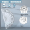 100 Pcs Math Protractors Plastic Protractor 180 Degrees,Protractors Bulk for Classroom, Set Engineering 3