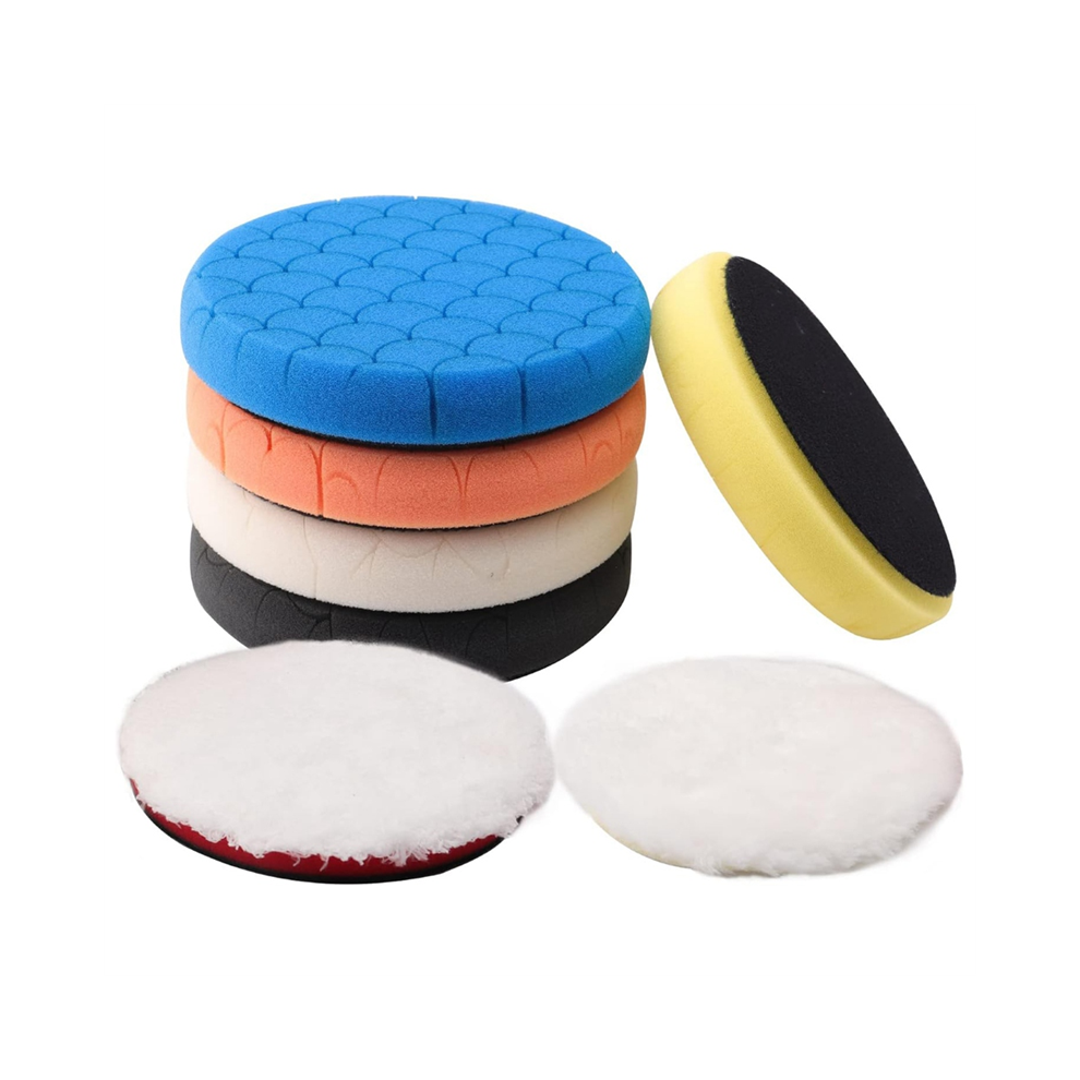 Buffing Polishing Pads, 7Pc 5.5 Inch Face For 5Inch 125Mm Backing Plate Pads Cutting Pad Kit 4852398614750