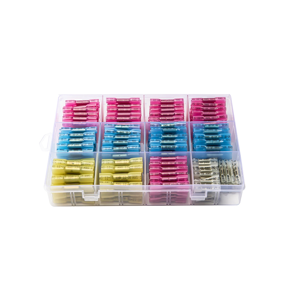 350Pcs Heat Shrink Butt Connectors, Marine Grade Waterproof Wire Connectors Kit,Crimp For Vehicle, Boat Truck 4852398618420
