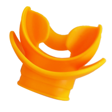 Moldable Silicone Diving Bite Mouthpiece Regulator Scuba Equipment Water Snorkelling Valve Breathing Orange