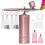 Airbrush-Kit Rechargeable Cordless Airbrush Compressor - Auto Handheld , Set (Pink) 7