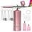 Airbrush-Kit Rechargeable Cordless Airbrush Compressor - Auto Handheld , Set (Pink) 1